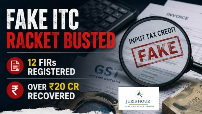 Punjab GST Dept Busts Fake ITC Racket 12 FIR Registered Over 20 Crore Recovered Punjab GST Dept. Busts Fake ITC Racket; 12 FIR Registered, Over ₹20 Crore Recovered