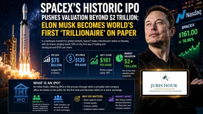 SpaceX’s Historic IPO Pushes Valuation SpaceX’s Historic IPO Pushes Valuation Beyond $2 Trillion; Elon Musk Becomes World’s First ‘Trillionaire’ on Paper