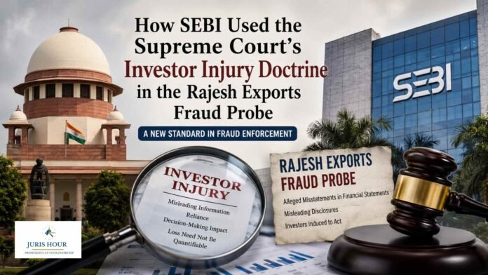 Supreme court sebi rajesh exports How SEBI Used Supreme Court's Investor Injury Doctrine in the Rajesh Exports Fraud Probe?