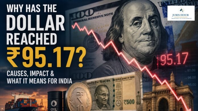 USA Dollar indan rupee Why is $1 = Rs. 95.17?