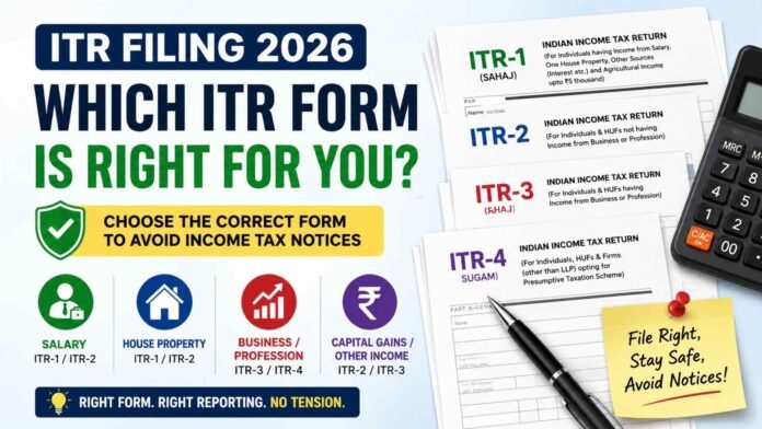 ITR Filing 2026: Which Income Tax Return Form Is Right for You?