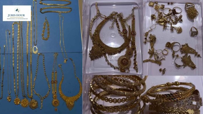 Ahmedabad Customs Seizes Gold Jewellery Worth Rs. 98.79 Lakh Concealed by Woman Passenger Arriving from Abu Dhabi Ahmedabad Customs Seizes Gold Jewellery Worth Rs. 98.79 Lakh Concealed by Woman Passenger Arriving from Abu Dhabi