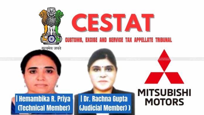 CESTAT Upholds Customs Classification of Mitsubishi's Electric Power Steering ECU as Automobile Part