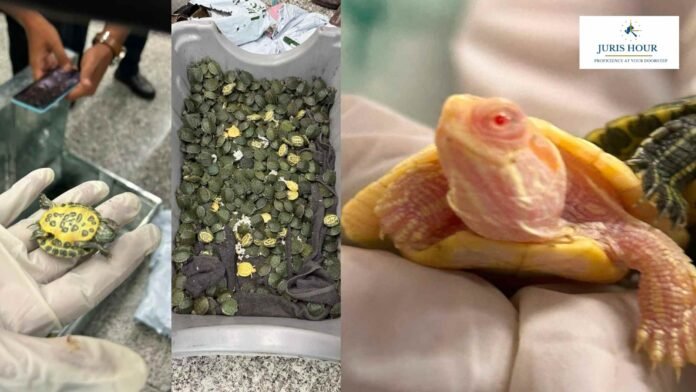 Kolkata Customs Seizes 707 Invasive Red-Eared Slider Turtles at Airport