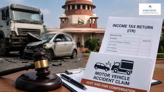 ITR motor vehicle acciedent Use Last ITR for Salaried Employees, Three-Year Average ITR for Self-Employed in Motor Accident Compensation
