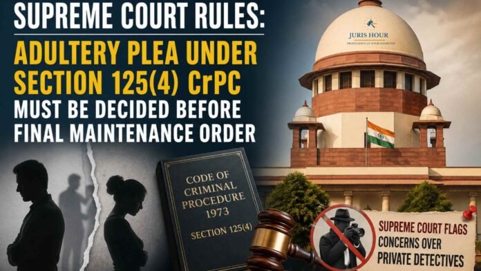 Adultery Plea Must Be Decided Before Final Maintenance Order Adultery Plea Must Be Decided Before Final Maintenance Order