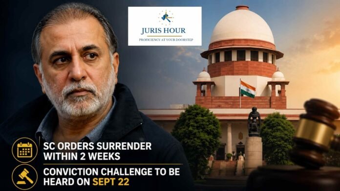 10-Year Jail Term in Rape Case: Supreme Court Orders Tarun Tejpal to Surrender Within Two Weeks