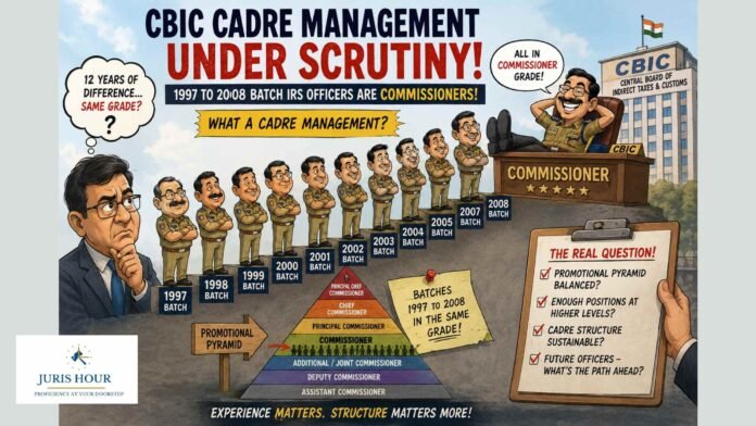 CBIC Cadre Management Under Scrutiny: Why Officers from 1997 to 2008 Batches Are Now in Commissioner Grade? CBIC Cadre Management Under Scrutiny: Why Officers from 1997 to 2008 Batches Are Now in Commissioner Grade?