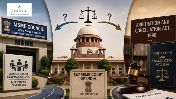 Can Buyers Bypass MSME Council and Invoke Arbitration Act Directly? Supreme Court Leaves Question Open Can Buyers Bypass MSME Council and Invoke Arbitration Act Directly? Supreme Court Leaves Question Open