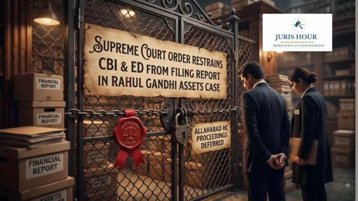 Supreme Court Restrains CBI, ED From Filing Report in Rahul Gandhi Assets Case; Allahabad HC Proceedings Deferred Supreme Court Restrains CBI, ED From Filing Report in Rahul Gandhi Assets Case; Allahabad HC Proceedings Deferred