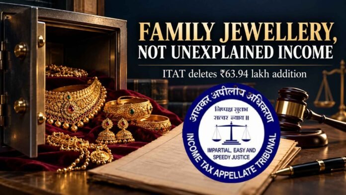 Jewellery Found in Locker Doesn’t Automatically Become Unexplained Income: ITAT Jewellery Found in Locker Doesn’t Automatically Become Unexplained Income: ITAT