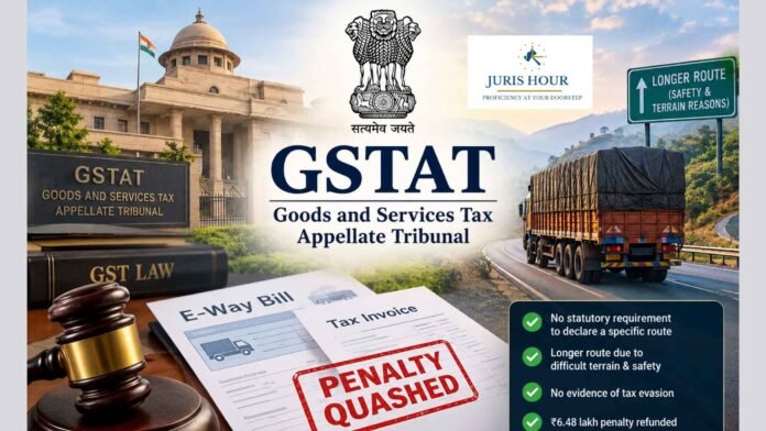 Mere Opting For Longer Route Doesn’t Establish Tax Evasion Intension: GSTAT Mere Opting For Longer Route Doesn’t Establish Tax Evasion Intension: GSTAT
