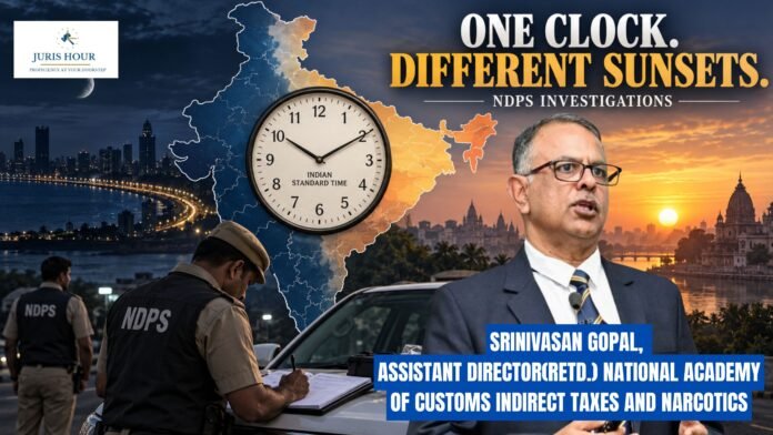 SRINIVASAN GOPAL, ASSISTANT DIRECTOR(RETD.) NATIONAL ACADEMY OF CUSTOMS INDIRECT TAXES AND NARCOTICS ONE CLOCK. DIFFERENT SUNSETS - THE IMPORTANCE OF TIME AND SEQUENCE IN NDPS INVESTIGATIONS