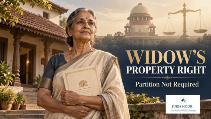 Hindu Widow’s Property Right Can Become Absolute Without Partition: Supreme Court Hindu Widow’s Property Right Can Become Absolute Without Partition: Supreme Court