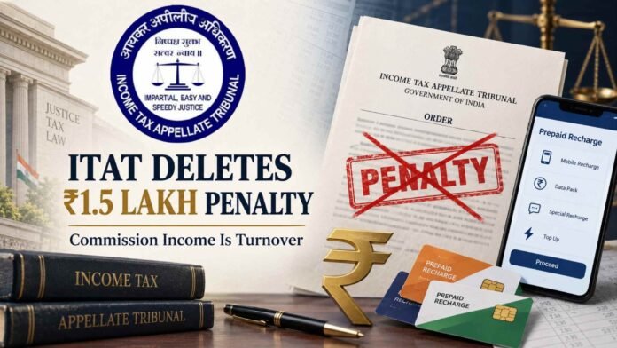 Vodafone Recharge Distributor’s Bank Transactions Not Turnover: ITAT Deletes ₹1.5 Lakh Tax Audit Penalty Vodafone Recharge Distributor’s Bank Transactions Not Turnover: ITAT Deletes ₹1.5 Lakh Tax Audit Penalty