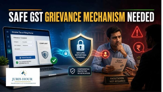 Calls Grow for GST Portal to Introduce Dedicated Anti-Corruption Grievance Mechanism With Protection Against Victimisation Calls Grow for GST Portal to Introduce Dedicated Anti-Corruption Grievance Mechanism With Protection Against Victimisation