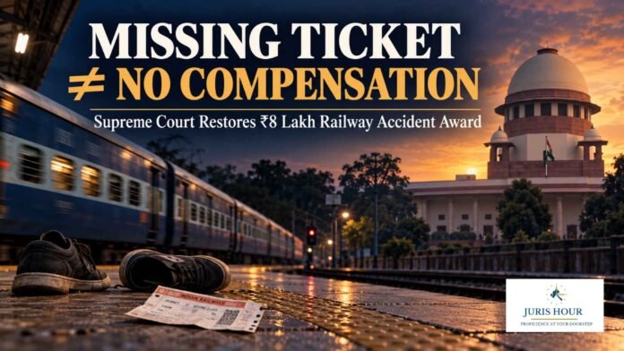 Missing Train Ticket Can’t Defeat Compensation Claim After Accidental Fall: Supreme Court