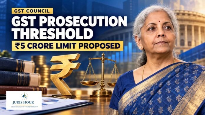 57th GST Council May Raise Prosecution Threshold from ₹1 Crore to ₹5 Crore 57th GST Council May Raise Prosecution Threshold from ₹1 Crore to ₹5 Crore