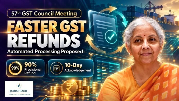Automated Refunds, 90% Provisional Sanction And 10-Day Acknowledgement: 57th GST Council Recommends