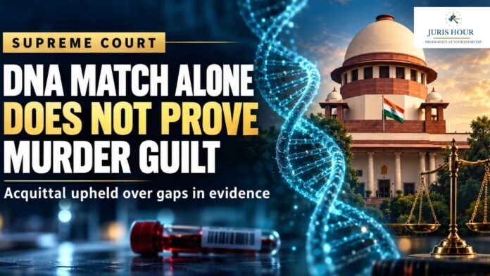 DNA Match At Crime Scene Doesn’t Establish Murder Guilt Without Complete Chain Of Evidence: Supreme Court DNA Match At Crime Scene Doesn’t Establish Murder Guilt Without Complete Chain Of Evidence: Supreme Court