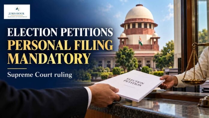 Election Petitions Must Be Presented Personally; Filing Through Counsel Alone Can Lead To Dismissal: Supreme Court Election Petitions Must Be Presented Personally; Filing Through Counsel Alone Can Lead To Dismissal: Supreme Court