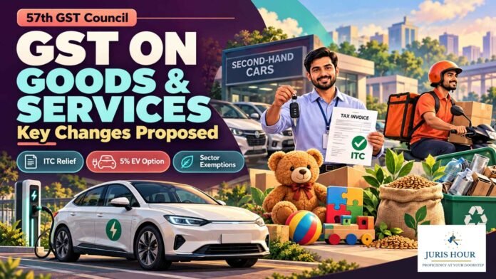 GST Council Proposes Used-Car Dealer ITC Relief, 5% GST Option For EV Services And Sector-Specific Exemptions