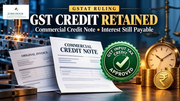Commercial Credit Note Allows Retention of GST Credit, But Interest Survives for Delayed Payment: GSTAT