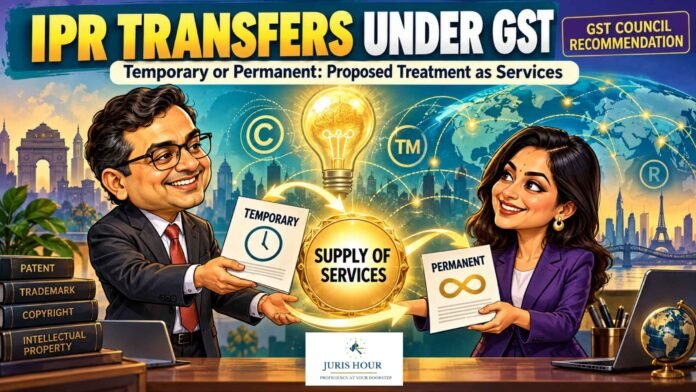Temporary And Permanent IPR Transfers To Be Treated As Services: GST Council Recommends Amendment Temporary And Permanent IPR Transfers To Be Treated As Services: GST Council Recommends Amendment