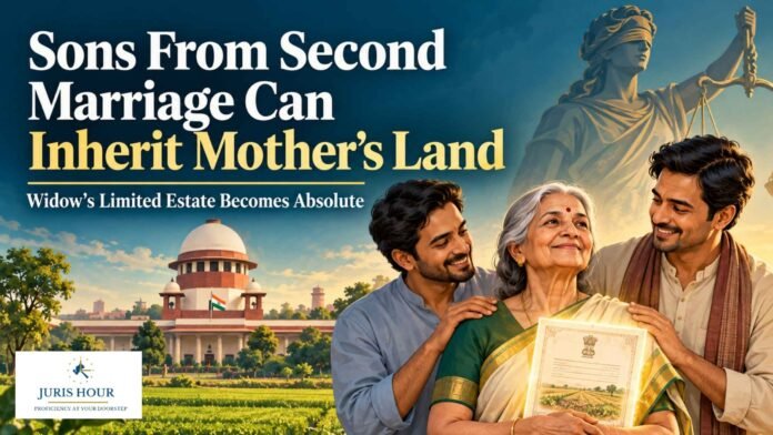 Hindu Widow’s Limited Land Rights Become Absolute Under Succession Law; Sons From Second Marriage Can Inherit: Supreme Court Hindu Widow’s Limited Land Rights Become Absolute Under Succession Law; Sons From Second Marriage Can Inherit: Supreme Court
