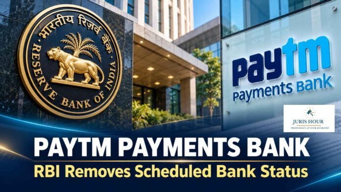 RBI Removes Paytm Payments Bank From Scheduled Banks List RBI Removes Paytm Payments Bank From Scheduled Banks List