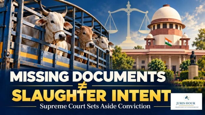 Cattle Transport Without Documents Doesn’t Prove Slaughter Intent: Supreme Court Cattle Transport Without Documents Doesn’t Prove Slaughter Intent: Supreme Court